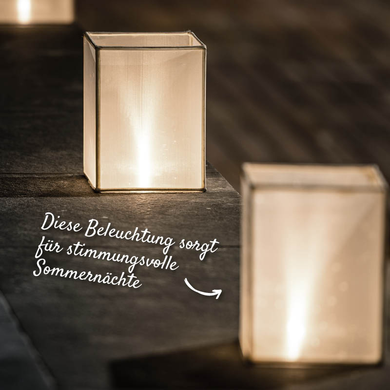 Stimmungsvolle Beleuchtung für die Terrasse – HolzLand Verbeek